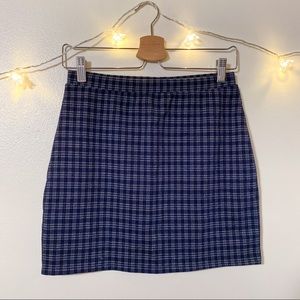 Plaid Miniskirt